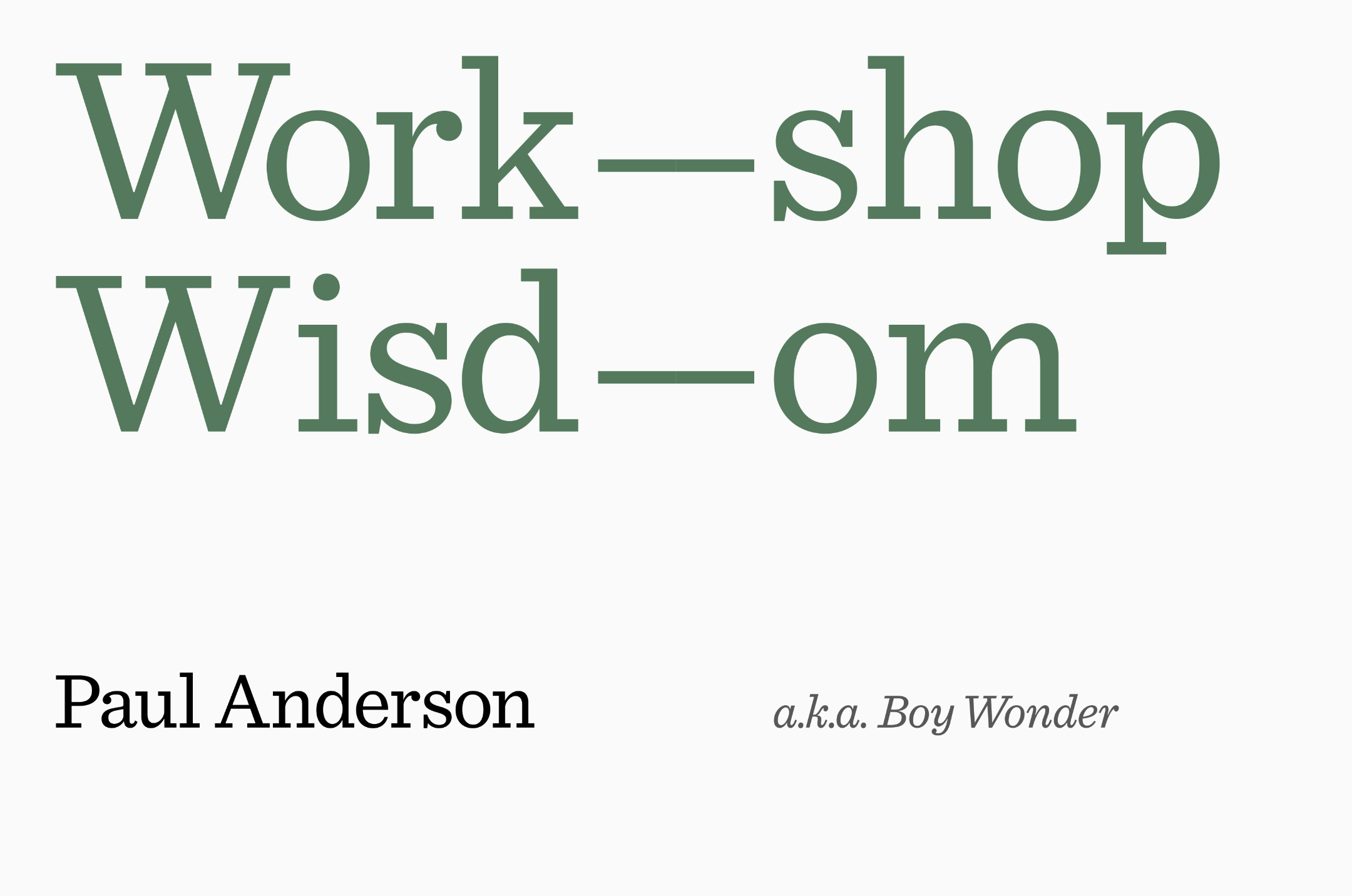 Hiut Denim Co. Yearbook Six Workshop Wisdom Titles